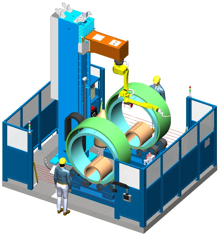 Positioner and roller equipment render