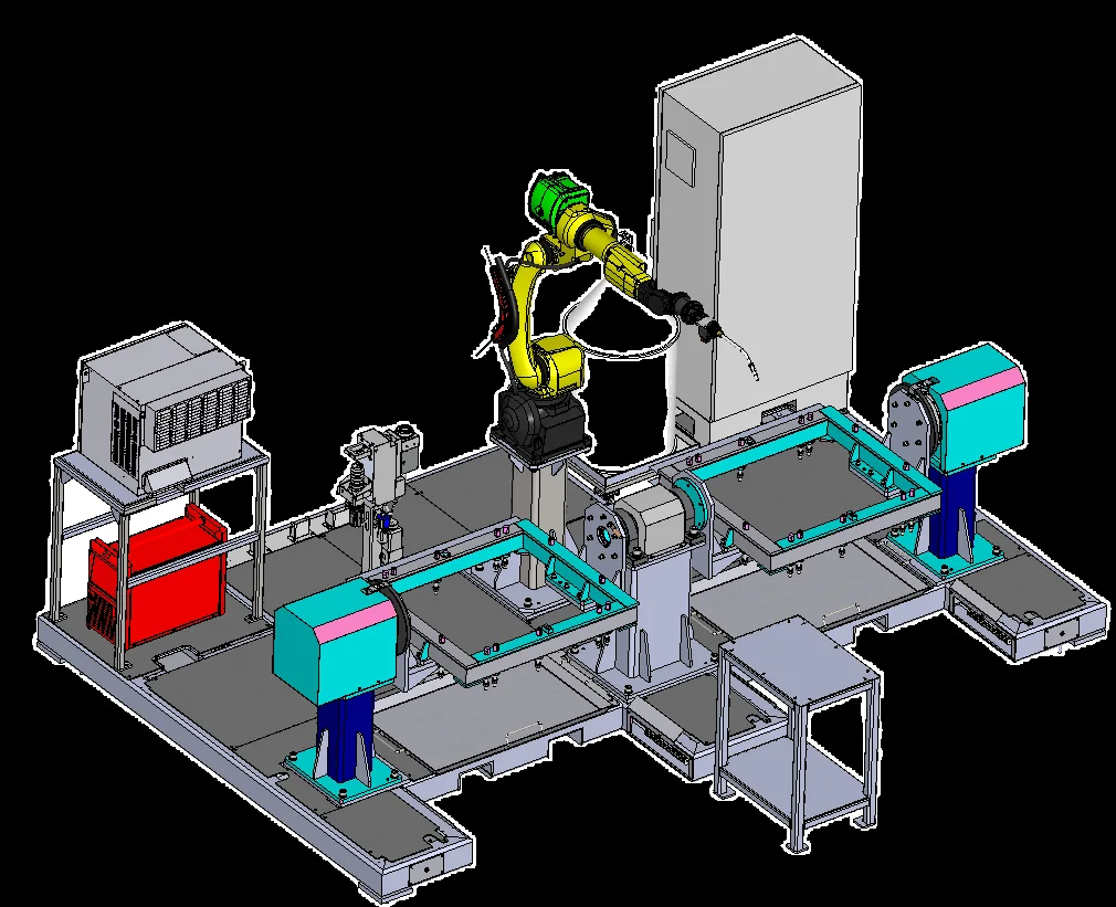 Standard robot workcell render